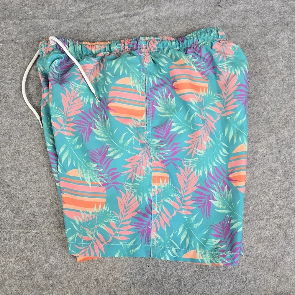 Boardies Apparel Shorts Mens‎ Large Multicolor Tropical Swim Trunks Quick Dry